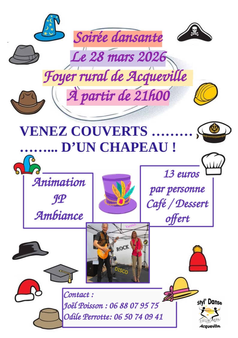 Soirée dansante 28-03-2026